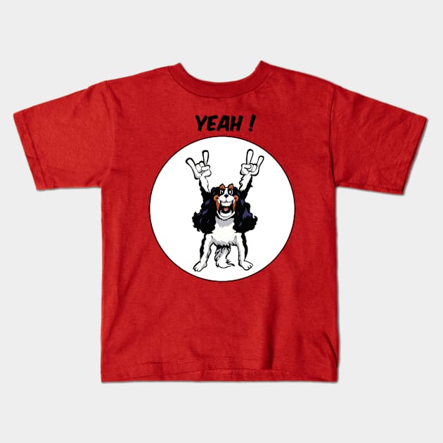 Yeah ! - Cavalier King Charles Kids T-Shirt by TomiAx